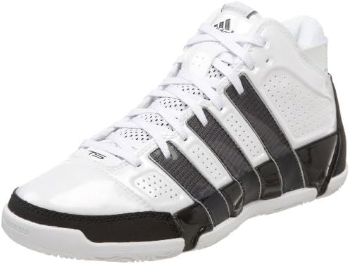 adidas Men's TS COMMANDER LT TEAM Basketball Shoe,White/Black/Silver,9.5 M