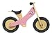 Kinderfeets Classic Chalkboard Wooden Balance Bike, Classic Kids Training No Pedal Balance Bike, Pink