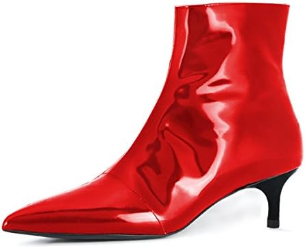 office red ankle boots
