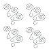 HOHIYA Ornament Hooks Hangers Artificial Christmas Xmas Tree Cat Dog Personalized Photo Glass Ball Bauble Diy Art Craft Home Party Decorations 2inch (Silver, pack of 36)