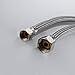 KES Faucet Connector, raided UV-resistant polymer fibers Supply Hose 9/16-24 UNEF Thread x G 1/2 Female Straight Thread, 16