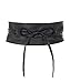 KRISP Womens Obi PU Leather Waist Belt, Black (14987), One Size, 14987-BLK-OS