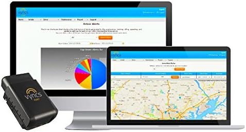 VyncsFleet: GPS Tracker No Monthly Fee, OBD, Real Time 3G Fleet Tracking, 1 Year Data Plan Included, Trips, Vehicle Diagnostics, Driver Safety Alerts, Fuel Report, Emission Report