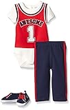 BON BEBE Baby Boys' 3 Piece Pant Set with Soft Sole Sneakers and Bodysuit