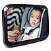 Baby & Mom Rear View Baby Car Seat Mirror - Wide Convex Shatterproof Glass - Fully Assembled Back-Up Car Safety Mirror - Baby Back Seat