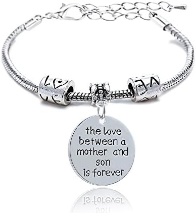 Mother Bangle Bracelet Family Tree Bracelet The Love Between Mother and Son is Forever