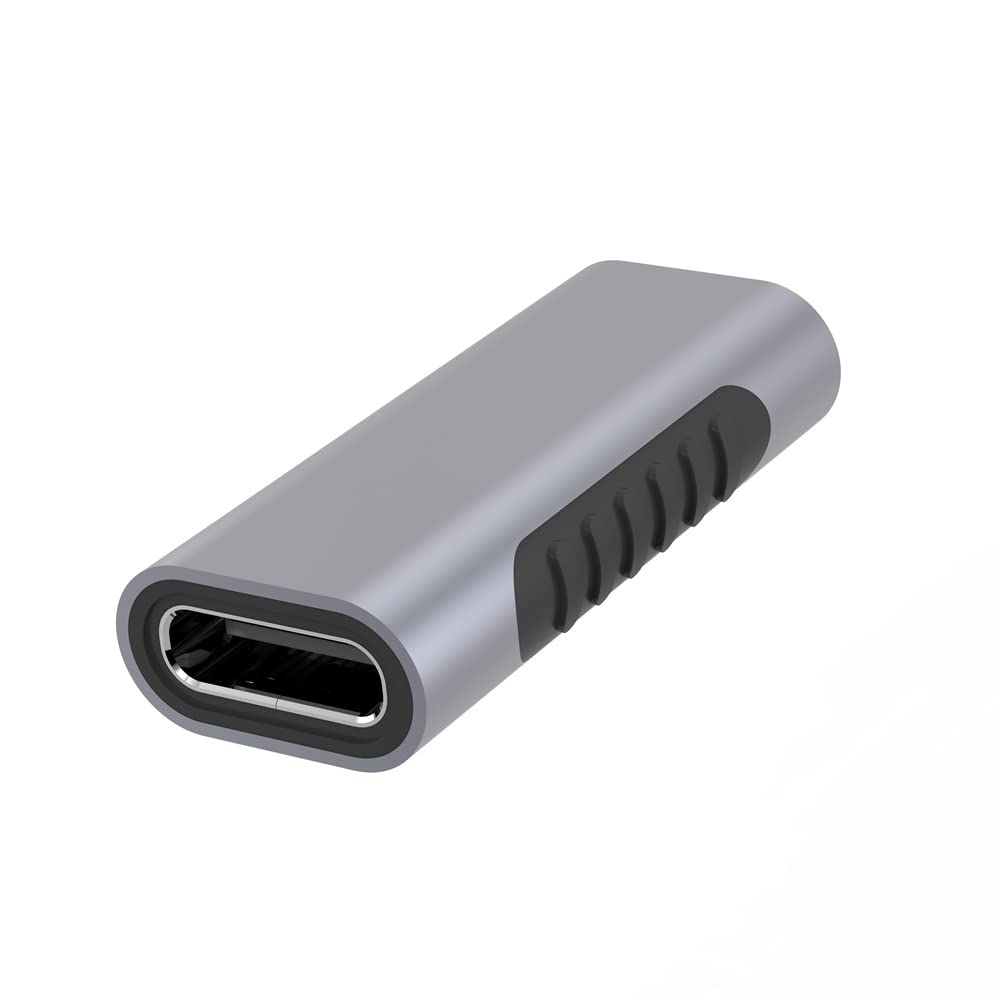 PremiumCord USB-C to USB-C Female to Female Adapter Super Speed 5Gbps Aluminum Space Grey
