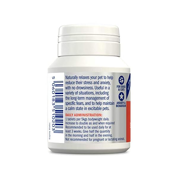 Dorwest-Herbs-Scullcap-Valerian-Tablets-100-tablets Dorwest Herbs Scullcap & Valerian Calming Tablets for Dogs and Cats, 100 Tablets, Natural Dog Calming Supplements for…