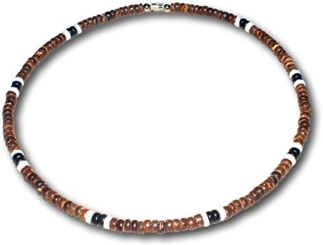 Amazon.com: Native Treasure Black Coco White Clam Heishe Puka