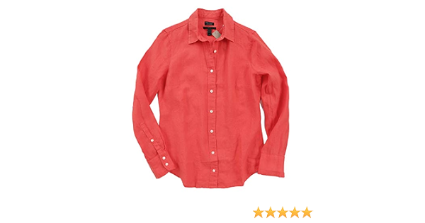 J.Crew Women's Irish Linen Shirt 