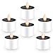 Solar Candles Flameless Rechargeable Candles LED Tea Lights Candles Battery Operated Upgraded Solar Power Waterproof Warm White Candle Set of 6 for Home Bar Bedroom Living Room Garden Outdoor Indoor