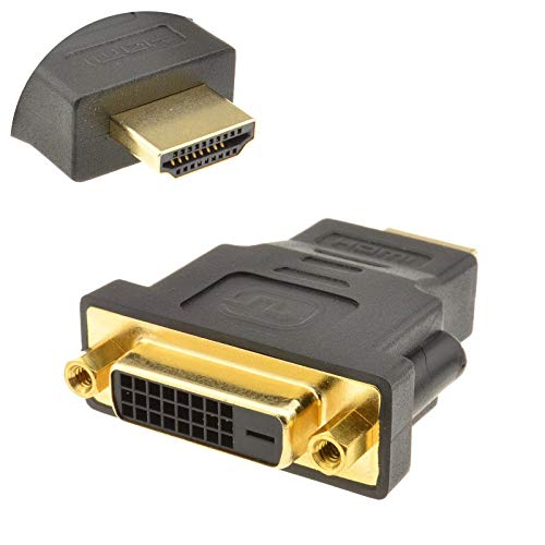 Keple DVI to HDMI Adaptor (D Dual Link 24+1) Female to HDMI Male Gold Plated Converter 1080P Full HD Adapter
