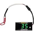 Norxi Cylinder Head Temperature Meter Engine Temperature Gauge with 10mm 14mm Probe Sensor Adapter (Green,14mm)