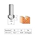 uxcell 60 Degree V-Groove Router Bit 1/2