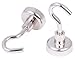 Magnetic Hooks - Strong Steel Organizing Hooks for Hanging Purses, Clothes, Towels - 4 Pc Set