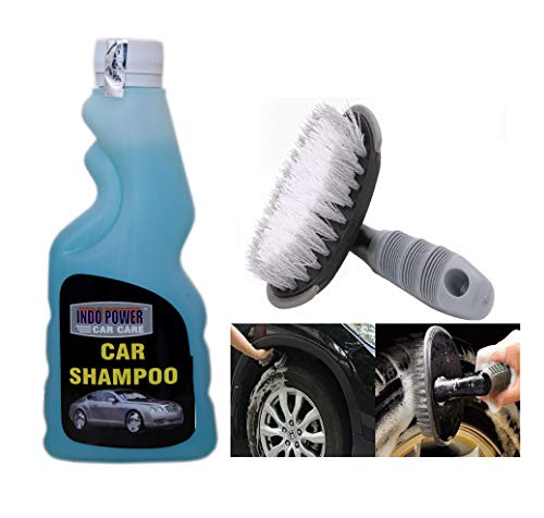 INDOPOWER KG861-CAR Shampoo 250ml. New Pack+All Tyre Cleaning Brush 1 pic