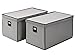 STORAGE MANIAC Storage Cubes, 11 Inch Collapsible Storage Bins with Handles, 6 Pack Fabric Foldable Bins for Organization, Durable Storage Bins for Closet, Shelves, Offices, Toys, Black Gray