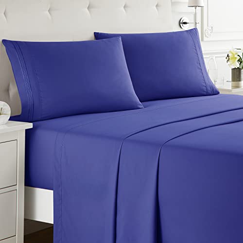 Nestl Queen Sheets Set 4 Piece Bed Sheets for Queen Size Bed, Double
