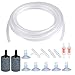 ATPWONZ Aquarium Air Pump Accessories Set 13 Feet Standard Airline Tubing with Air Stones, Check Valves, Suction Cups and Connectors