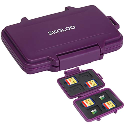 SD Card Holder Case Hunter, SKOLOO Weatherproof Micro SD Card Case