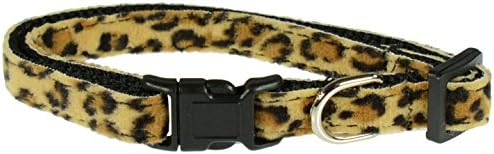 Evans Collars Adjustable Nylon Collar, Small, Animal Prints, Leopard