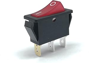 Rocker Switch Lighted On Off for Electric Fireplaces FMI Desa 120927-24 120 Volt