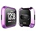NANW [2-Pack Screen Protector Compatible with Samsung Galaxy Watch 4 Bling Case, Hard Crystal Diamond Full Coverage Protective Bumper Cover Accessories with Tempered Glass for Galaxy Watch 4-44 mm