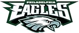 Philadelphia Eagles NFL Football Sport Set of 2 Art Decor Vinyl Sticker 14'' X 6''