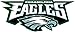 Philadelphia Eagles NFL Football Sport Set of 2 Art Decor Vinyl Sticker 14'' X 6''