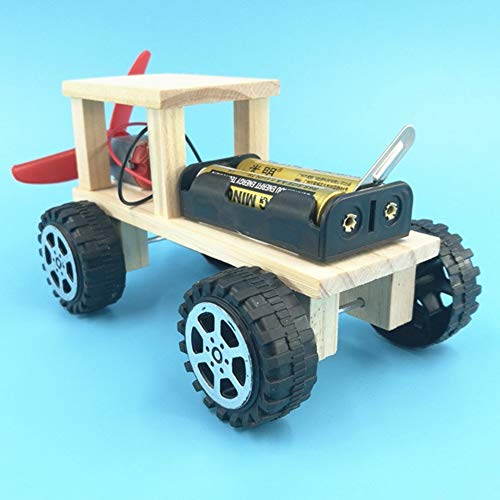 HsgbvictS DIY Toys Creative Toy DIY Electric Wind Power Car SUV Science Experiment Children Assembly Model Toy