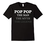 POP POP The Man The Myth The Legend T-Shirt - Male XL - Black