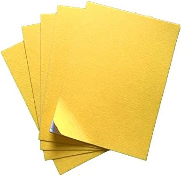 Self Adhesive Felt 5-in-1 Size A4 11.6"8.26" (Yellow)