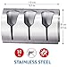 Tatkraft Bell – Triple Self Adhesive Tea Towel Holder – Towel Rail for Bathroom and Kitchen - Stainless Steel – Strong Adhesive no Drill – Easy to Fix on Any Surface – 10 kg