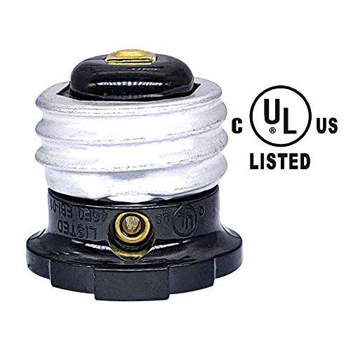 E26 Light Socket Outlet Adapter to 3 Prong to 2 Prong Adapter, Light