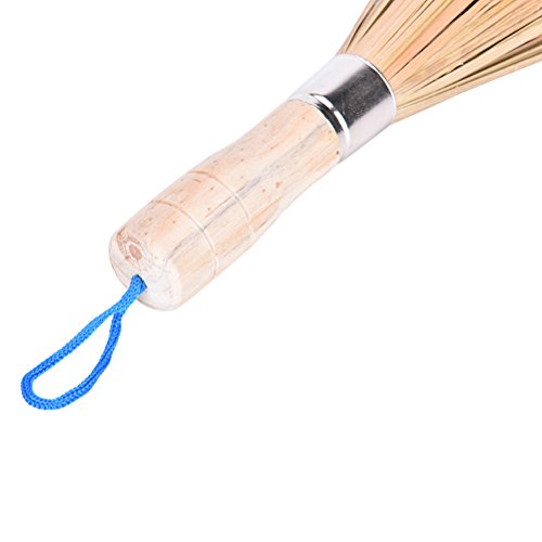 2PCS Cleaning Whisk Bamboo Wok Brushes,10inch