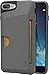 Smartish iPhone 7 Plus / 8 Plus Wallet Case - Wallet Slayer Vol.1 [Slim + Protective + Grip] Credit Card Holder for Apple iPhone 8 Plus / 7 Plus (Silk) -Gray Area