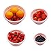 CARTINTS Silicone Collapsible Food Storage Containers-Prep/Storage Bowls with Lids – Set of 4 Round Silicone Lunch Containers – Microwave and Freezer Food Containers(pink)