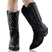 Women's Fashion Vegan Pointy Toe Embroidered Western Boots