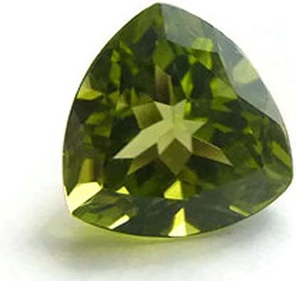 2.34 Ct Trillion Cut 8 x 8 mm 100% Natural Green Peridot Loose Gemstone