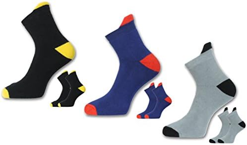 Men's Cotton Solid Ankle Length Socks Combo (Multicolour, Free Size) - Pack of 3