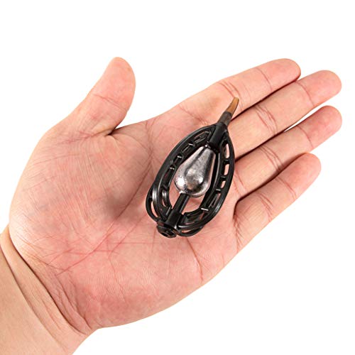 Jinjin Easy Fishing Feeder Bait Carp Fishing Inline Method Feeders Set with Quick Release Mould Coarse for Bait Holder Tool (20g)