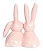 Beth Marie Luxury Boutique Bunny Rabbit Ring Holder, Pink Ceramic Engagement and Wedding Ring Holder, Measures 2.75