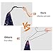IEOKE Wide Shoulder Suit Hangers, Premium Wooden Hangers with 360° Swivel Hook and Locking Bar, Glossy Finish Hangers for Coats, Jackets, Sweaters and Heavy Clothes (6 Pack)