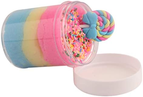 KKYT Floam Slime, Sludge Putty Slime Scented Fluffy Clay Slime Toys Jumbo Birthday Cake Cloud Slime Cotton Candy Slime Squishy Stress Relief Toys Super Soft and Non-Sticky for Kids and Adults (G)