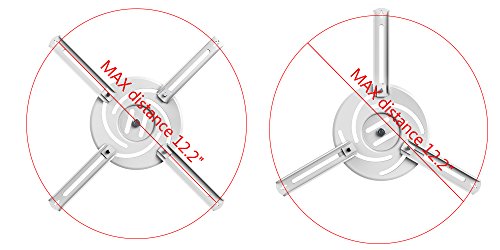 Loctek LCD/DLP Projector Ceiling Mount Bracket White Fits both flat or Vaulted ceiling