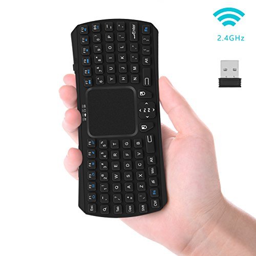 Mini Wireless Keyboard Touchpad : Jelly Comb 2.4GHz Handheld Remote Control Touchpad Keyboard with Mouse for Smart TV, TV Internet Boxes, PC, Laptop, PS3, PS4, Microsoft Surface Tablet, HTPC, IPTV ect