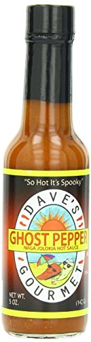 Dave's Gourmet D56-3 Ghost Pepper Naga Jolokia Hot Sauce, 5 oz. (Pack of 3)
