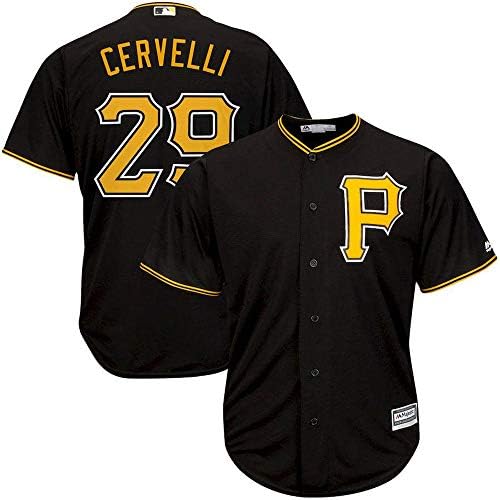 YQSB Personalized Jersey Shirt Baseball Baseball League Pittsburgh Pirates #29 CERVELLI Jersey Baseball Sweatshirt