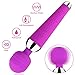 Mini Wand Massager, Cordless Powerful Deep Tissue Massager Handheld Massage Wand with 16 Vibration Modes (Purple)
