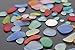20 Pieces Flat Slice of Sea Glass Beads/Beach Glass Beads for Jewelry Making (Multicolored Mix, Not Drilled) (Middle(12-16mm on Length))